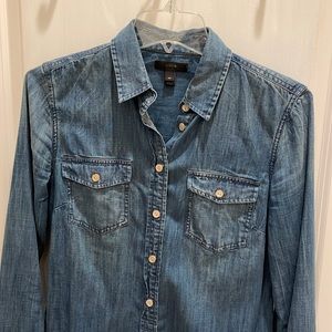 J.Crew chambray button-down long-sleeve